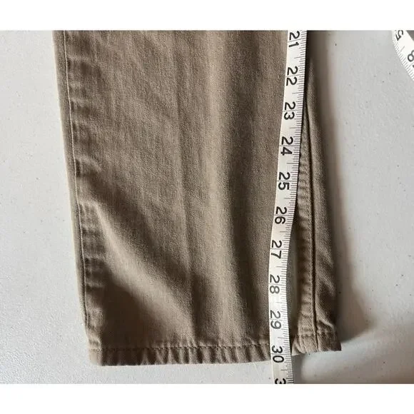 Levi Levi’s 505 jeans khaki pants men’s Tag 33 * 32 brown tan Straight white tag - Picture 8 of 8